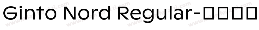 Ginto Nord Regular字体转换